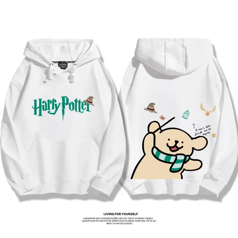 線條小狗 X 哈利波特聯名 親子情侶男女款連帽衛衣-ZUIHANG SHOP