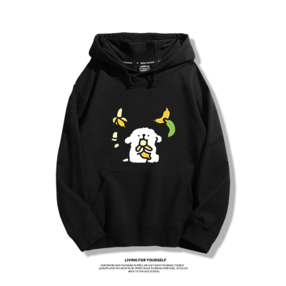 線條小狗新款 親子情侶男女款連帽衛衣-ZUIHANG SHOP