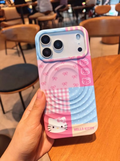 iPhone17系列 波漾磁吸卡通 可愛支架 軟邊 手機殼