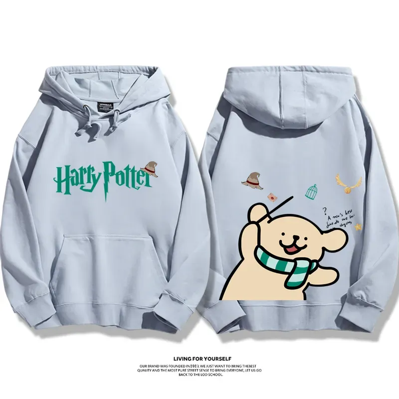 線條小狗 X 哈利波特聯名 親子情侶男女款連帽衛衣-ZUIHANG SHOP