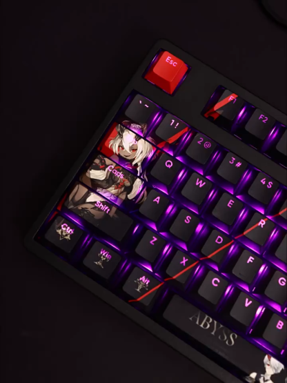 二重螺旋透光RGB108鍵標準配列衛星軸鍵帽