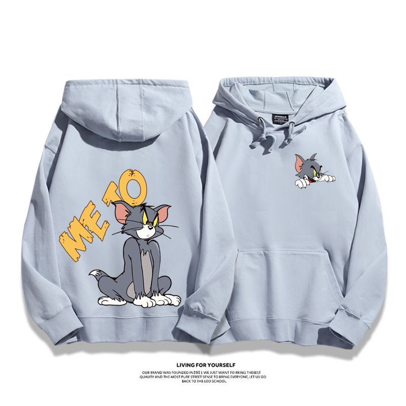 湯姆貓與傑利鼠新款 親子情侶男女款連帽衛衣-ZUIHANG SHOP