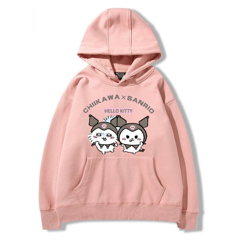 chiikawa吉伊卡哇聯名三麗歐新款 親子情侶男女款連帽衛衣-ZUIHANG SHOP