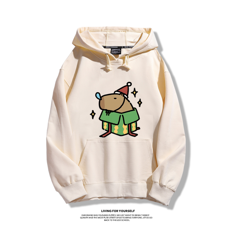 卡皮巴拉聖誕新款 親子情侶男女款連帽衛衣-ZUIHANG SHOP