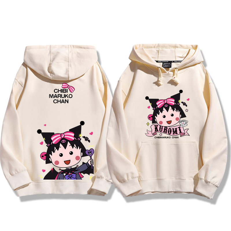 櫻桃小丸子聯名新款 親子情侶男女款連帽衛衣-ZUIHANG SHOP