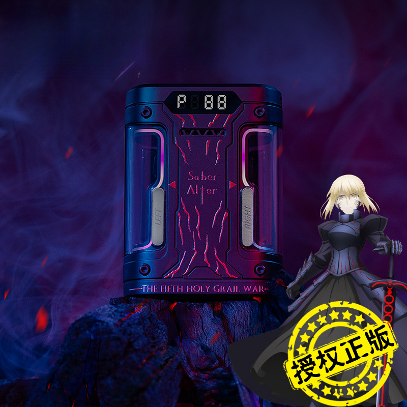 Fate耳機 幸運石正版授權周邊侵蝕黑鎧賽博艙盒藍牙耳機-ZUIHANG SHOP