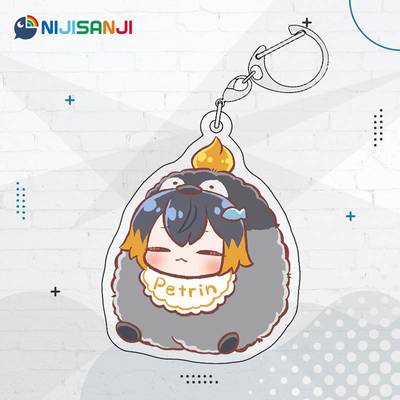 Luxiem彩虹社全員同人週邊 NIJISANJI EN 雙面夾層鑰匙扣掛件吧唧