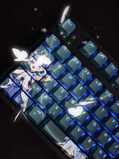 釉湖透光RGB108鍵標準配列衛星軸鍵帽