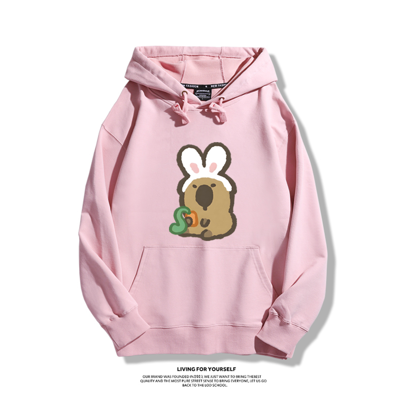 Q版卡皮巴拉新款 親子情侶男女款連帽衛衣-ZUIHANG SHOP