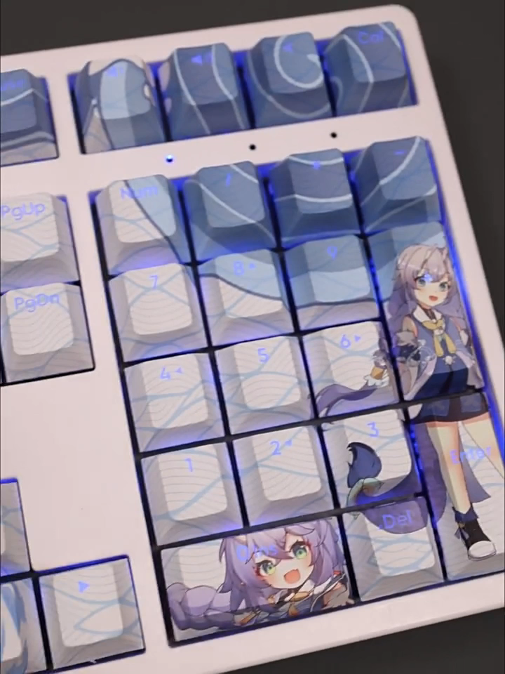 白露透光RGB108鍵標準配列衛星軸鍵帽