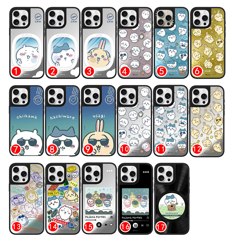 Chiikawa MagSafe 兼容鏡面強韌防摔手機殼