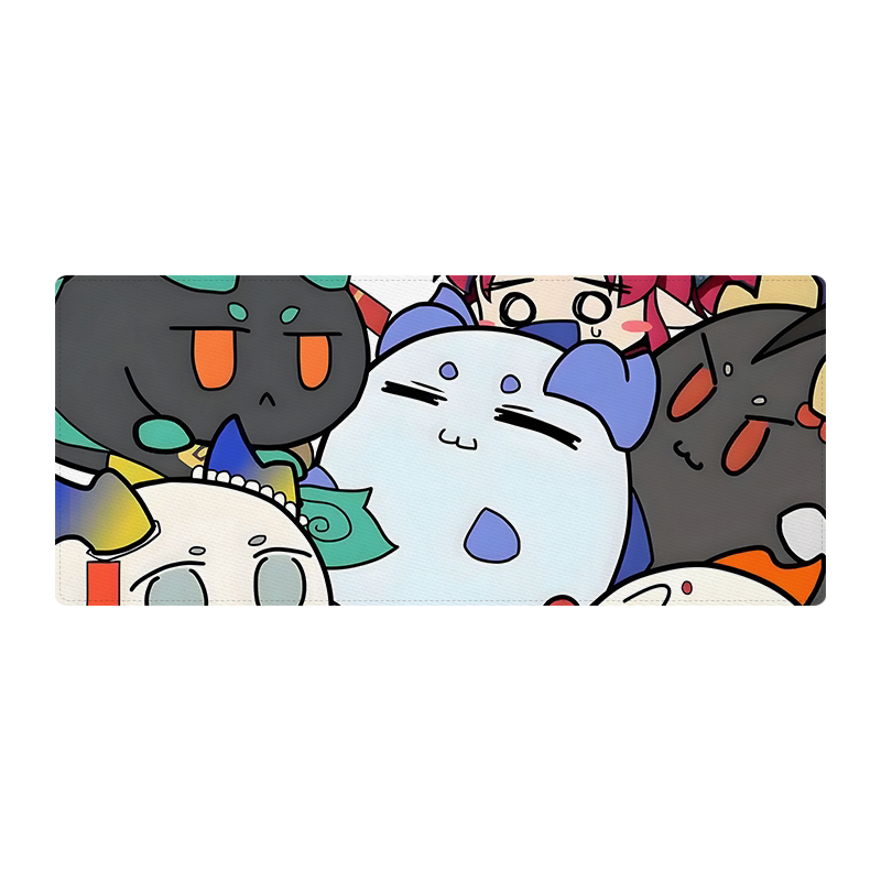 明日方舟可愛小龍滑鼠墊二次元加厚鎖邊學生宿舍辦公室桌面墊耐髒