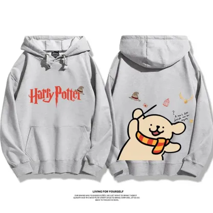 線條小狗 X 哈利波特聯名 親子情侶男女款連帽衛衣-ZUIHANG SHOP