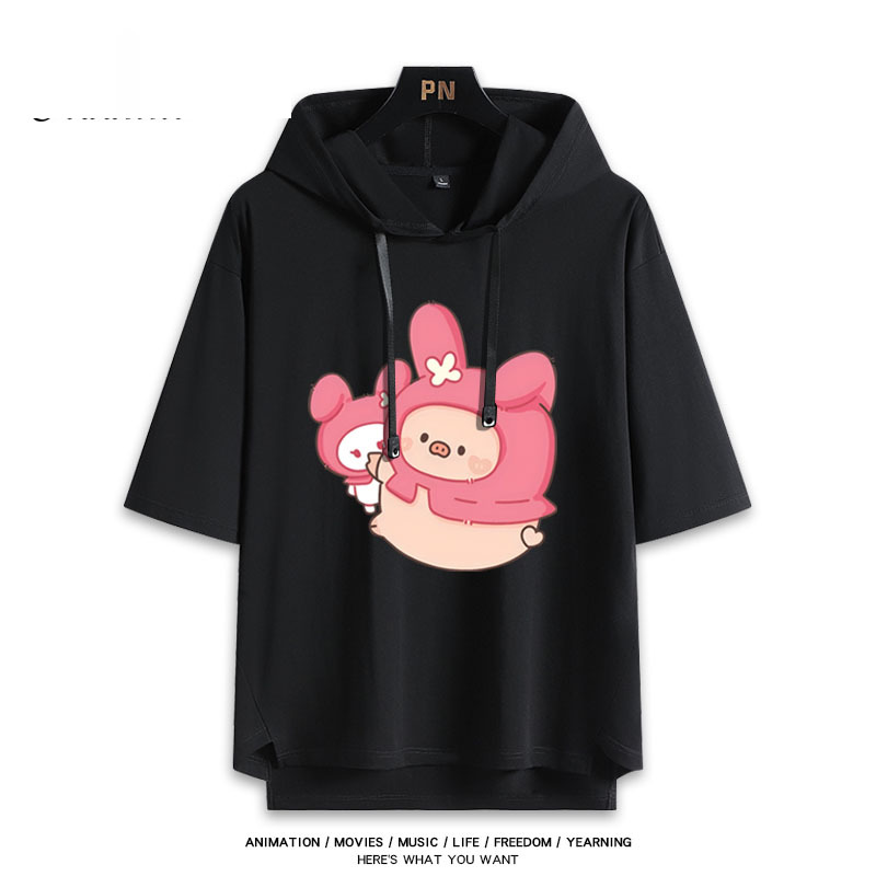 LULU豬聯名三麗鷗 連帽短袖T恤-ZUIHANG SHOP