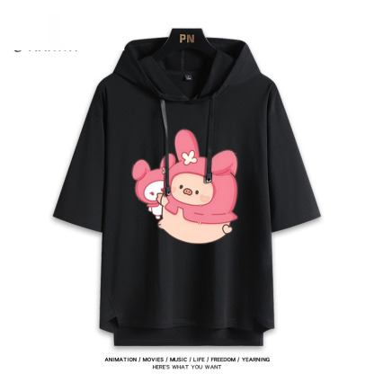 LULU豬聯名三麗鷗 連帽短袖T恤-ZUIHANG SHOP