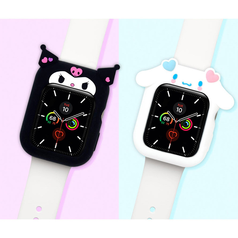 三麗鷗適用iwatch蘋果手錶硅膠保護套applewatch6代7/SE/5/4/3/2