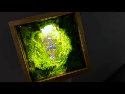 薩爾達傳說 大師之劍書桌擺件 充電燈光竹盒 創意氛圍燈