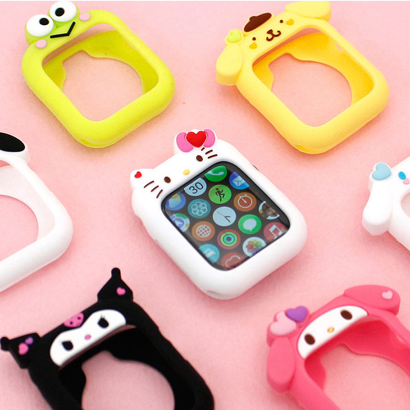 三麗鷗適用iwatch蘋果手錶硅膠保護套applewatch6代7/SE/5/4/3/2