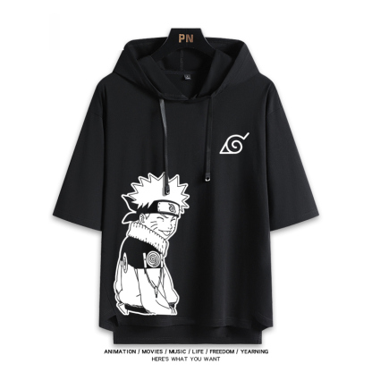 火影忍者 連帽短袖T恤