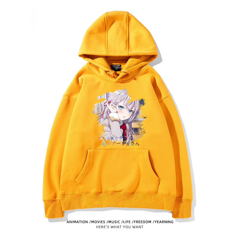 不時輕聲地以俄語遮羞的鄰座艾莉同學新款 親子情侶男女款連帽衛衣-ZUIHANG SHOP