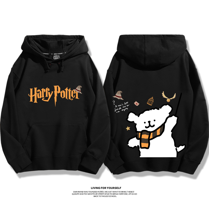 線條小狗 X 哈利波特聯名 親子情侶男女款連帽衛衣-ZUIHANG SHOP