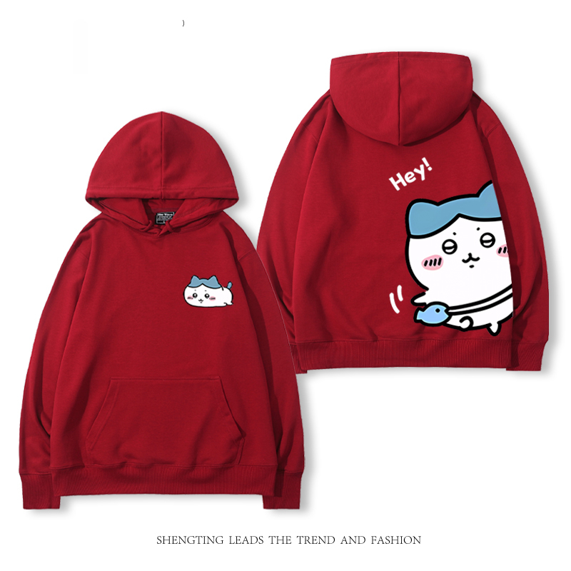 chiikawa 2025秋冬新款親子情侶裝連帽衛衣