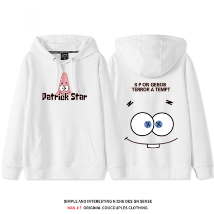 海綿寶寶聯名 2025秋冬新款 親子情侶裝連帽衛衣