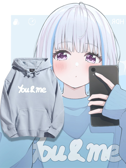 Vtuber虛擬主播莉泽·赫露艾斯塔 2025秋冬新款 親子情侶裝連帽衛衣