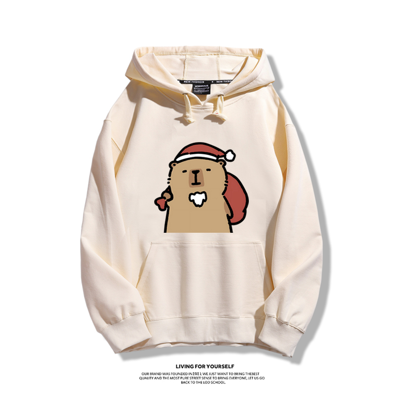 卡皮巴拉聖誕新款 親子情侶男女款連帽衛衣-ZUIHANG SHOP