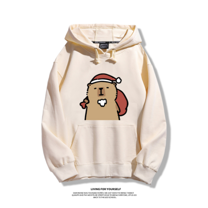 卡皮巴拉聖誕新款 親子情侶男女款連帽衛衣-ZUIHANG SHOP