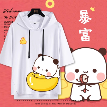 一二布布 連帽短袖T恤-ZUIHANG SHOP