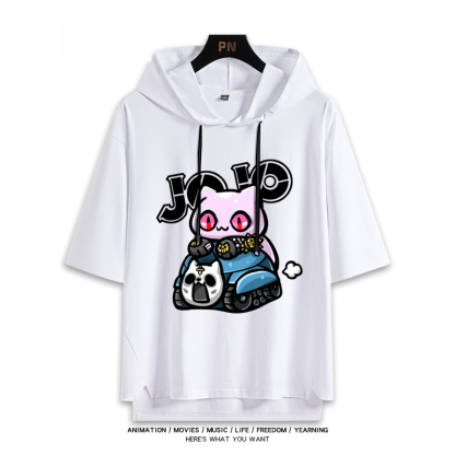 JOJO的奇妙冒險 連帽短袖T恤-ZUIHANG SHOP