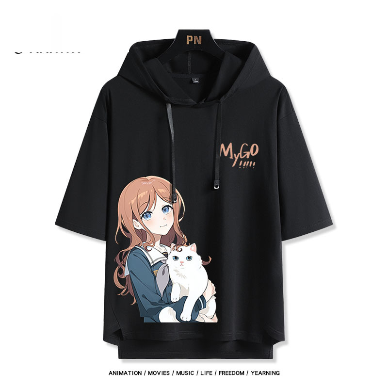 BanG Dream! It's MyGO新款 親子情侶男女款連帽短袖T恤-ZUIHANG SHOP