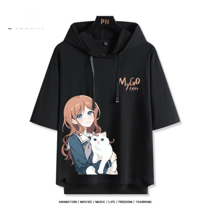 BanG Dream! It's MyGO新款 親子情侶男女款連帽短袖T恤-ZUIHANG SHOP