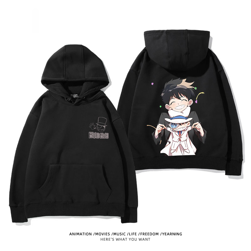 名偵探柯南 怪盜基德 2025秋冬新款 親子情侶裝連帽衛衣