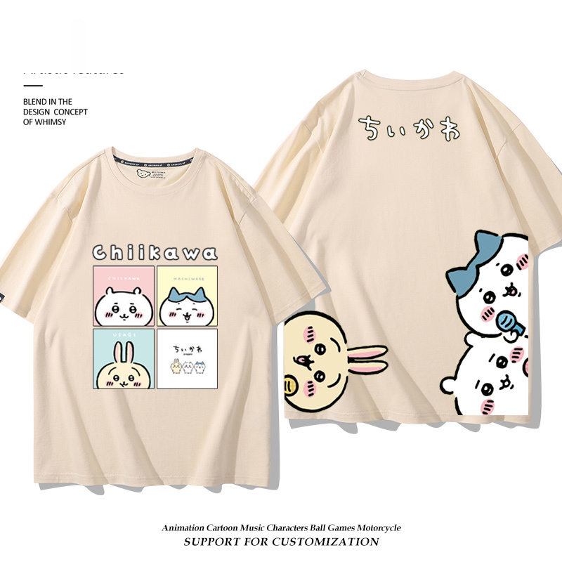 Chiikawa 2025親子情侶男女同款 印花短袖T恤-ZUIHANG SHOP