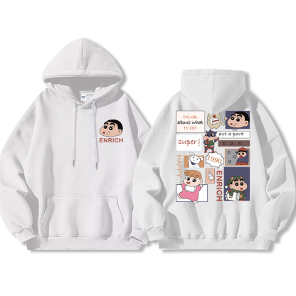 蠟筆小新新款 親子情侶男女款連帽衛衣-ZUIHANG SHOP