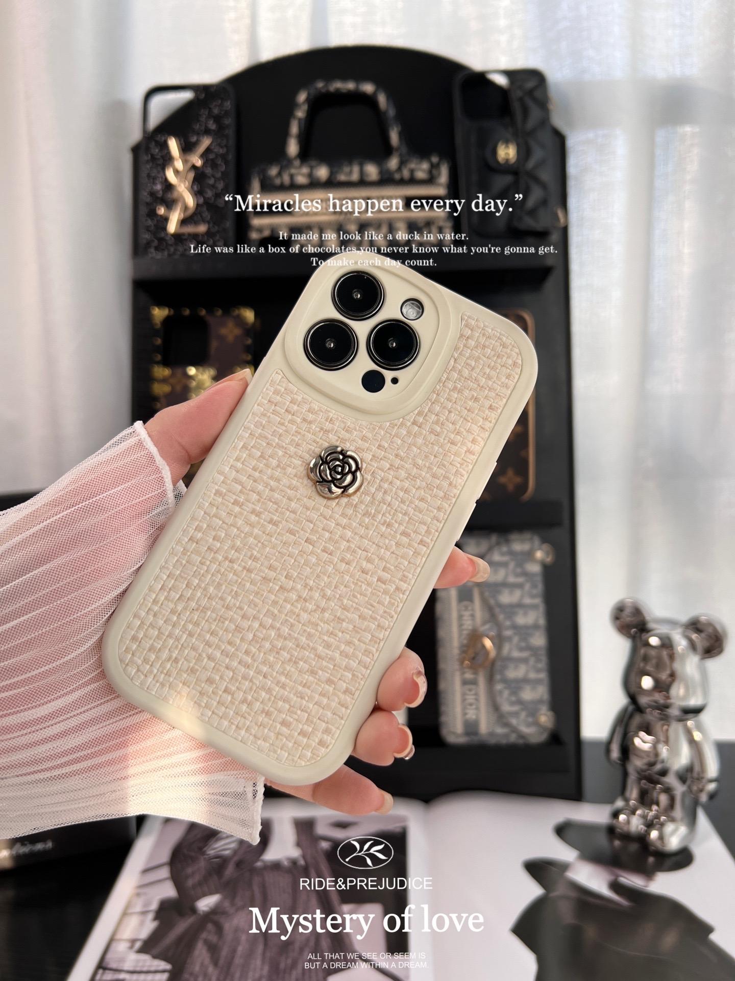 香奈兒山茶花全包手機殼-ZUIHANG SHOP