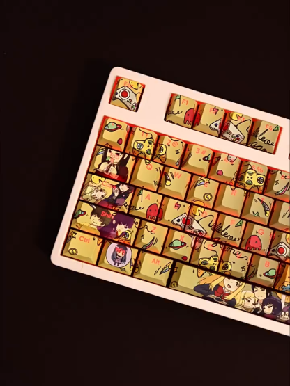 高分少女透光RGB108鍵標準配列衛星軸鍵帽