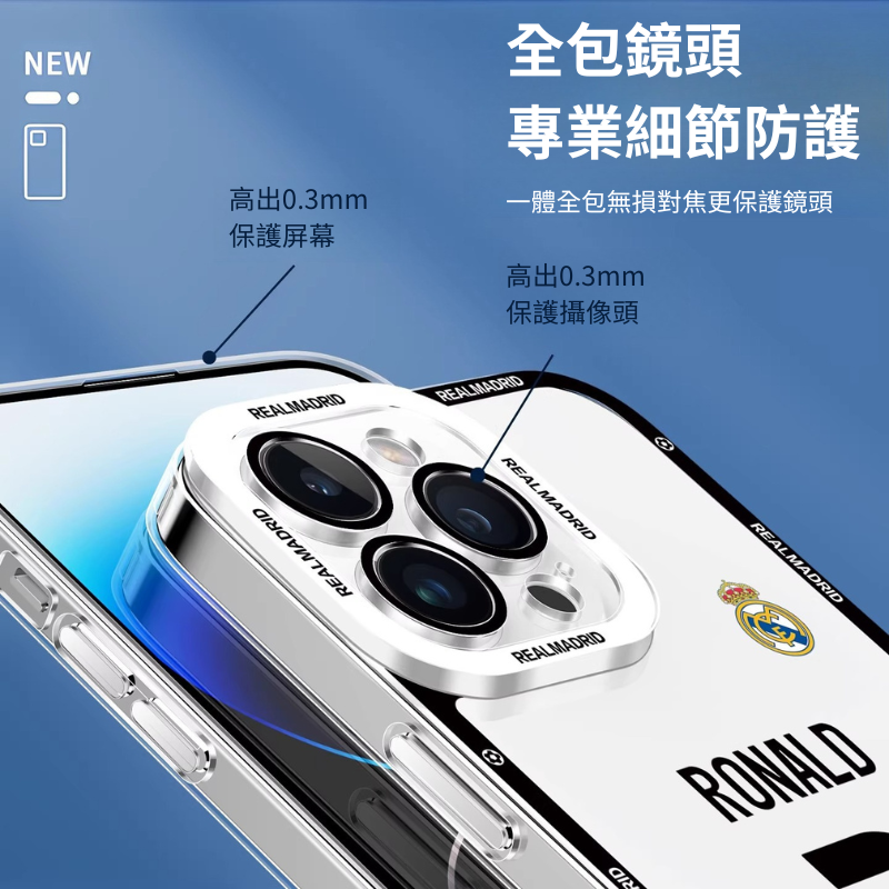 皇馬C羅天使眼透明防摔軟殼-ZUIHANG SHOP