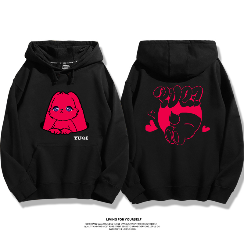 GIDLE 2025秋冬新款 親子情侶男女連帽衛衣