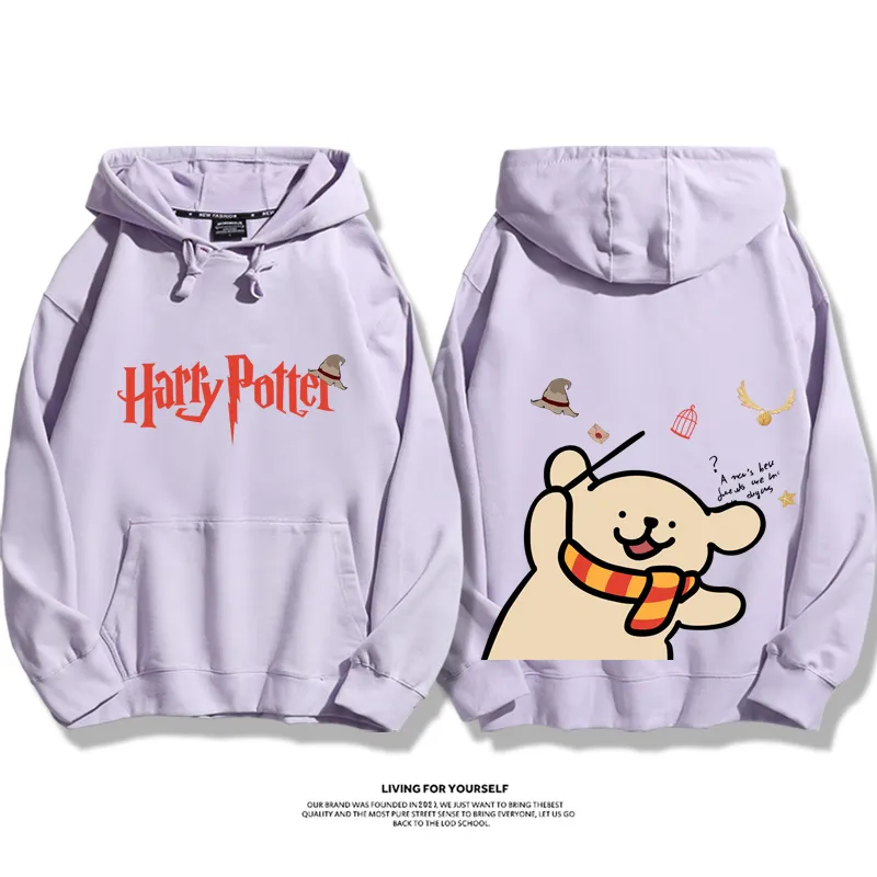 線條小狗 X 哈利波特聯名 親子情侶男女款連帽衛衣-ZUIHANG SHOP