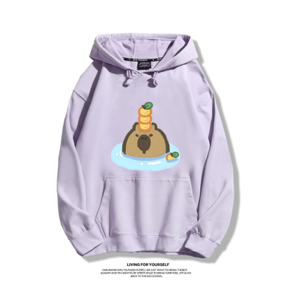 Q版卡皮巴拉新款 親子情侶男女款連帽衛衣-ZUIHANG SHOP