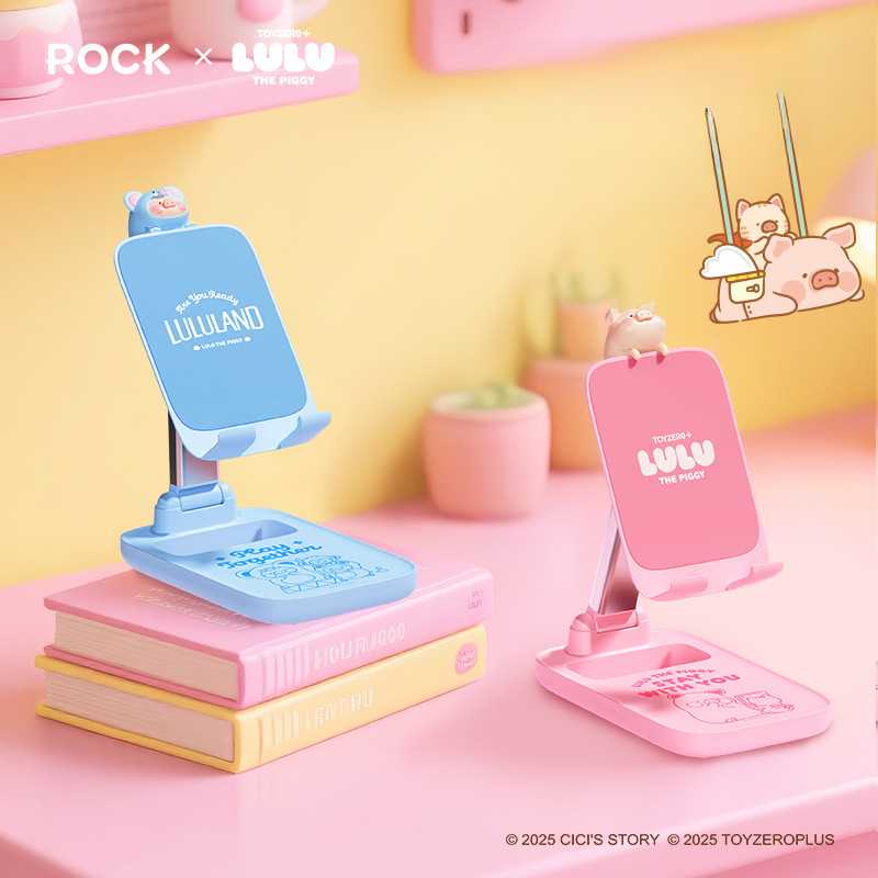 罐頭豬LULU 迷你金屬桌面手機支架-ZUIHANG SHOP