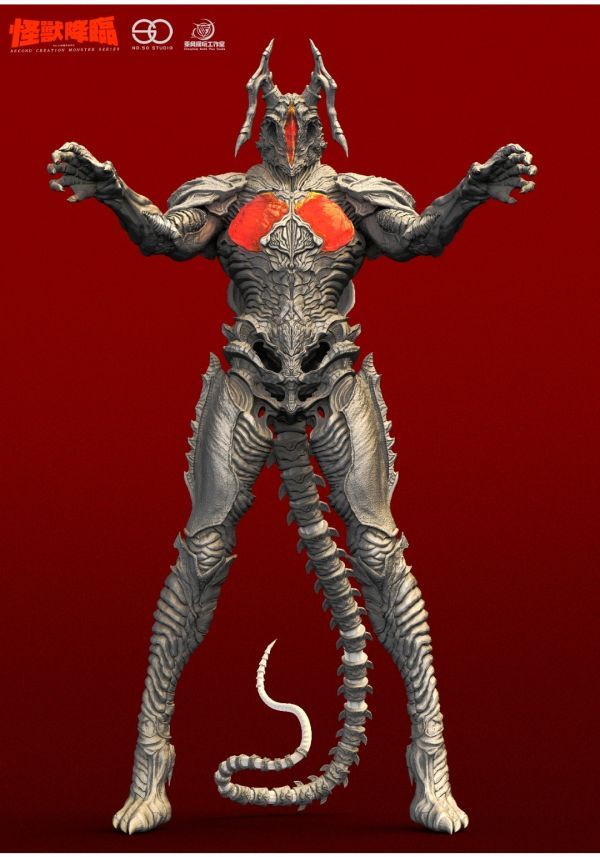 【預購】乘風工作室 怪獸降臨50再造怪獸系列 《宇宙暴龍祖頓》GK白膜