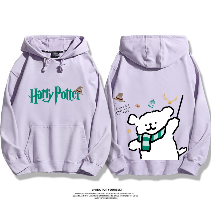 線條小狗 X 哈利波特聯名 親子情侶男女款連帽衛衣-ZUIHANG SHOP