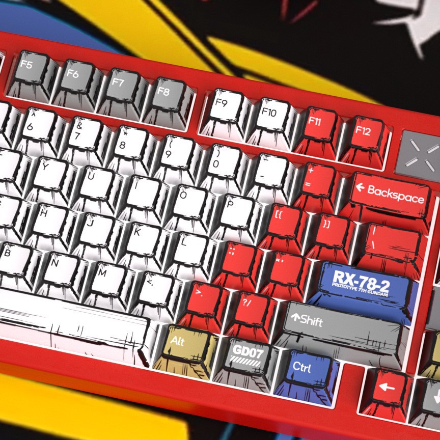 機動戰士鋼彈 134鍵 漫畫鍵帽-ZUIHANG SHOP