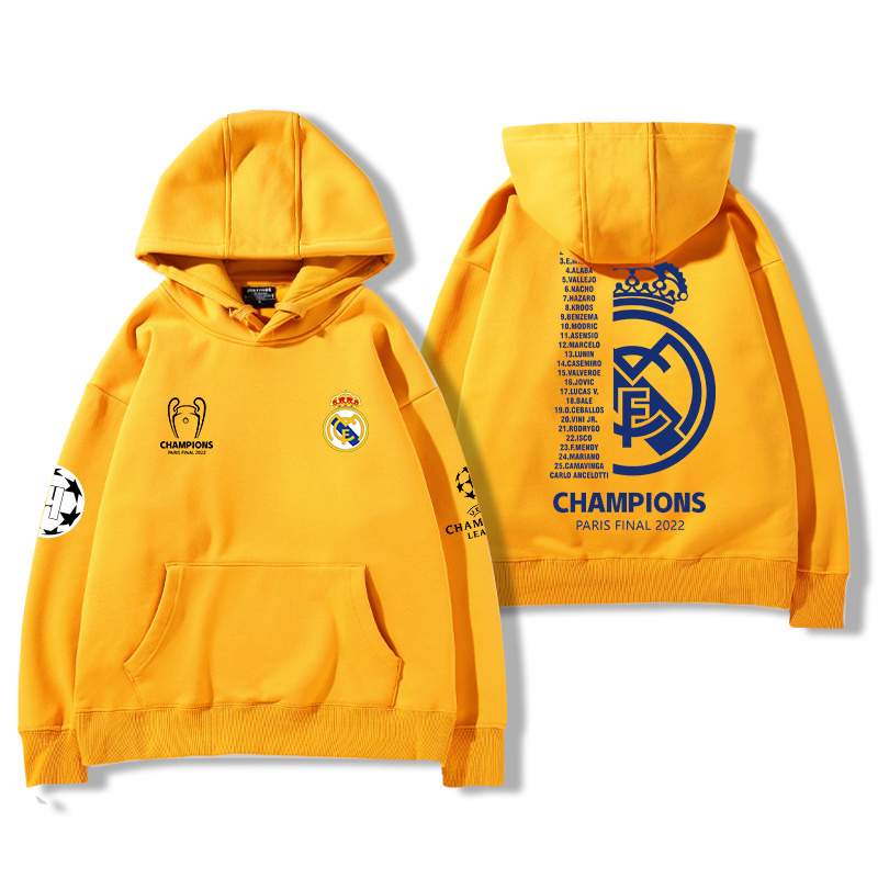 皇馬足球隊新款 親子情侶男女款連帽衛衣-ZUIHANG SHOP