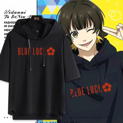 藍色監獄BLUE LOCK 連帽短袖T恤-ZUIHANG SHOP