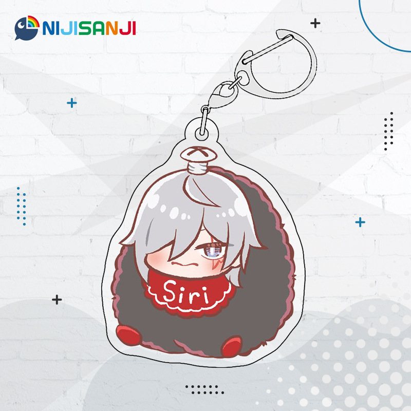 Luxiem彩虹社全員同人週邊 NIJISANJI EN 雙面夾層鑰匙扣掛件吧唧